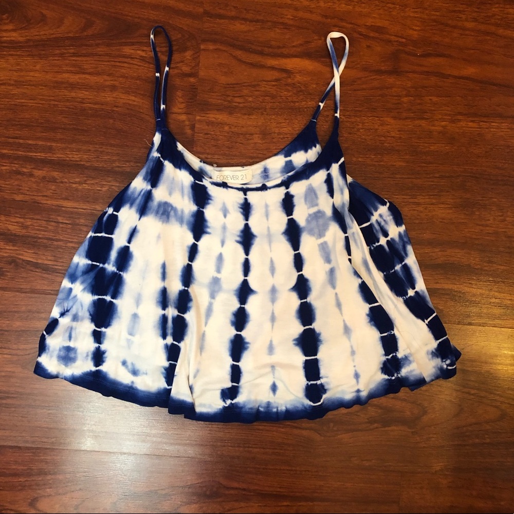 Blue Tie dye top